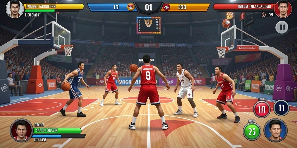 Kompetisi seru antar pemain dalam game.