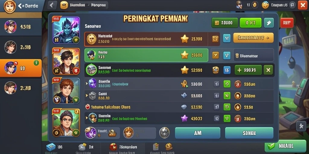 Level yang penuh warna dan menantang.