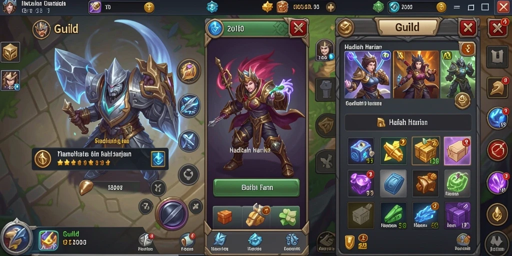 Screenshot memperlihatkan leaderboard pemain dan pencapaian.