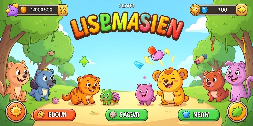 Tangkapan layar dari salah satu level menantang dalam game.